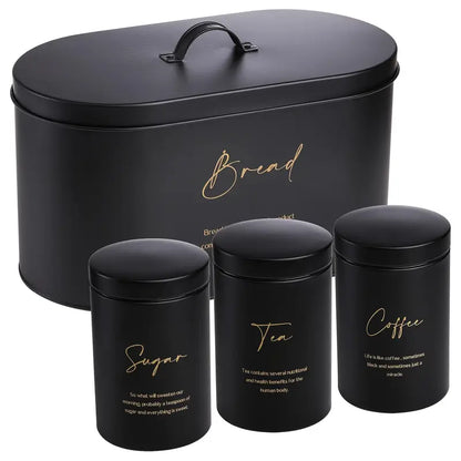 SET OF 4 KITCHEN COUNTERTOP BREADBOX