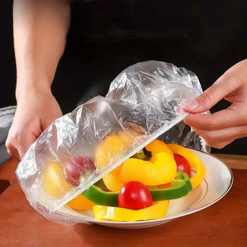 500PC REUSABLE ELASTIC FOOD COVERS
