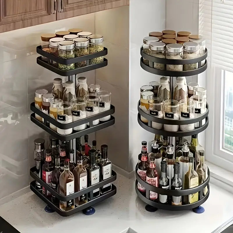 ROTATING KITCHEN ORGANIZER