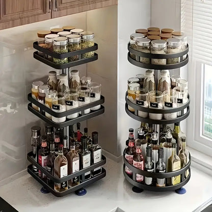 ROTATING KITCHEN ORGANIZER