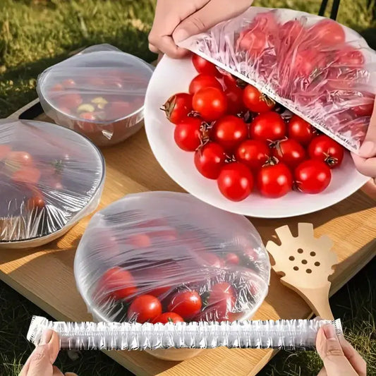 500PC REUSABLE ELASTIC FOOD COVERS