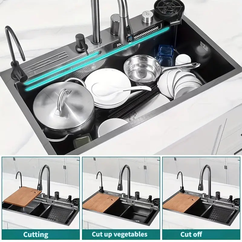 WATERFALL SINK SINGLE BOWL