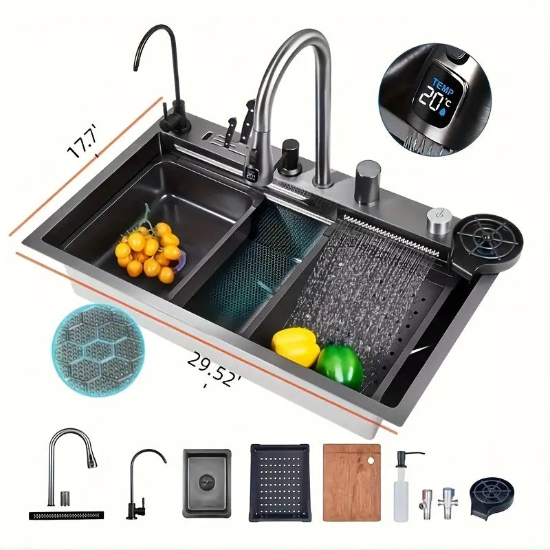 WATERFALL SINK SINGLE BOWL