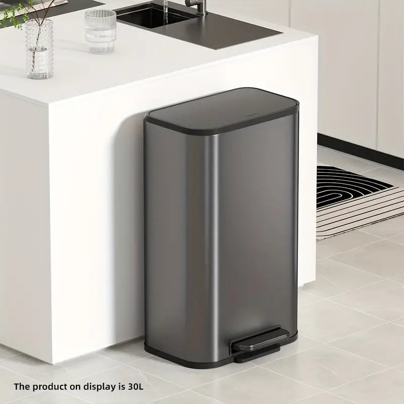 30L STAINLEES STEEL TRASH CAN