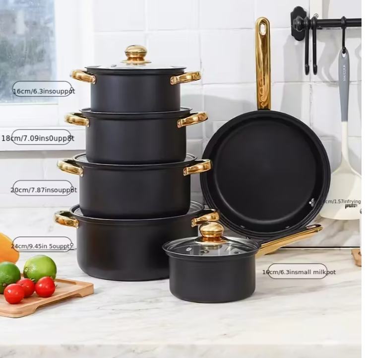 STAINLESS STEEL COOKING POTS AND PANS