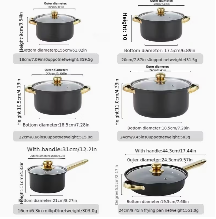 STAINLESS STEEL COOKING POTS AND PANS