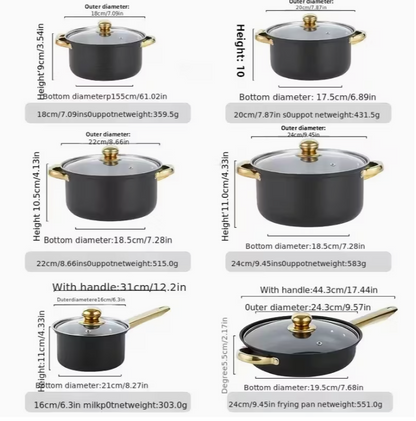 STAINLESS STEEL COOKING POTS AND PANS