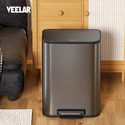 30L STAINLEES STEEL TRASH CAN