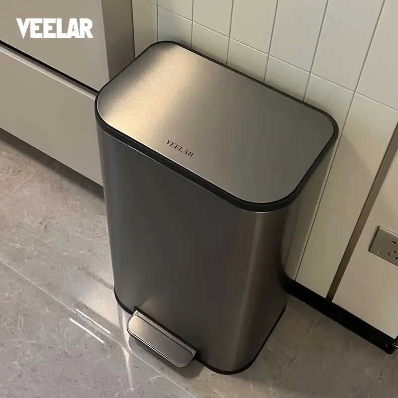 30L STAINLEES STEEL TRASH CAN