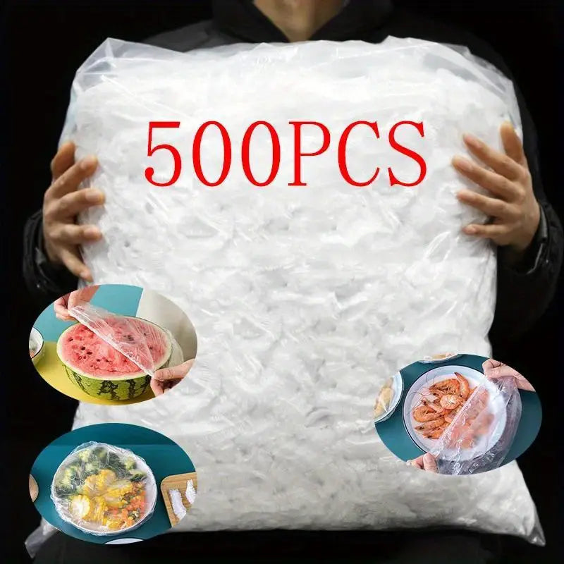 500PC REUSABLE ELASTIC FOOD COVERS