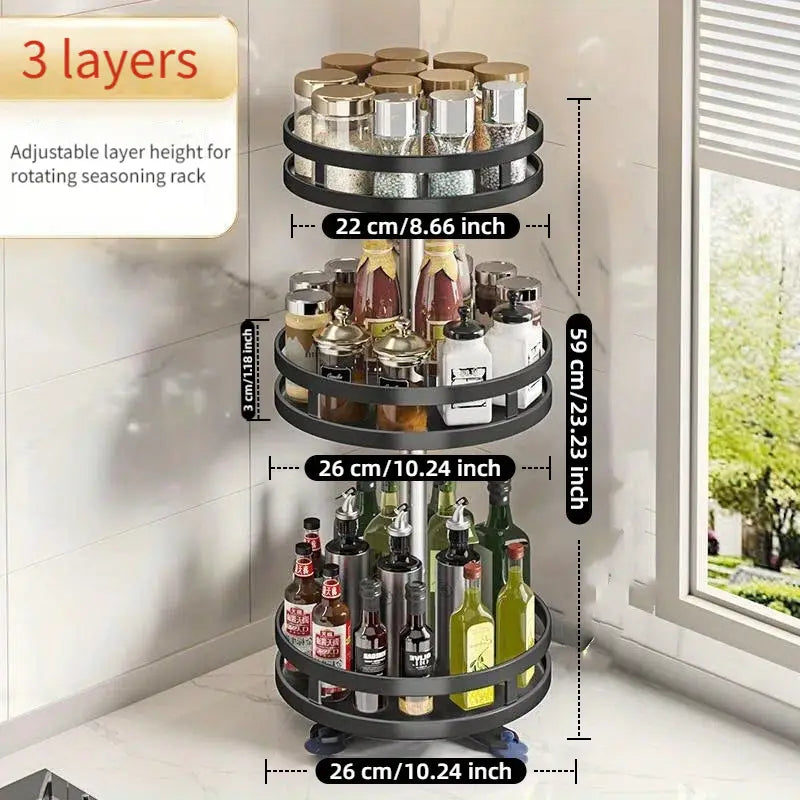 ROTATING KITCHEN ORGANIZER